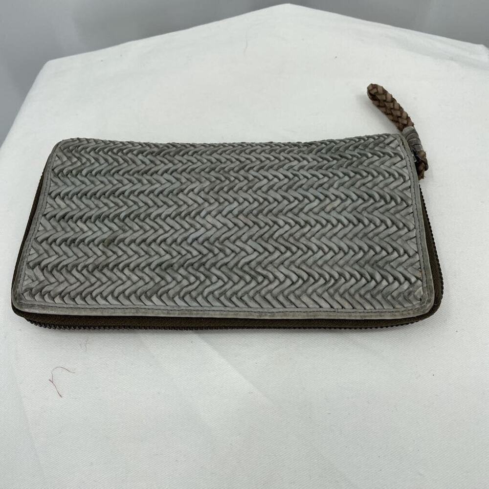 Latico Gray Woven Wallet